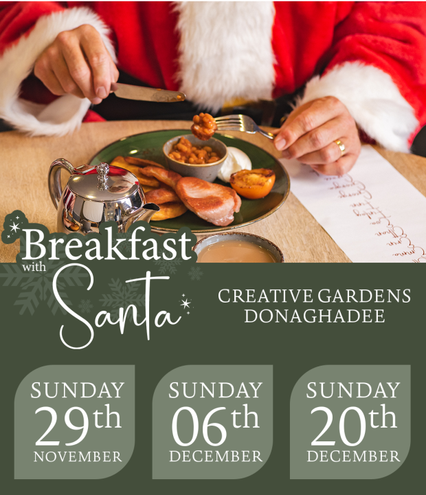 Breakfast with Santa at Creative Gardens Donaghadee - Click to Book