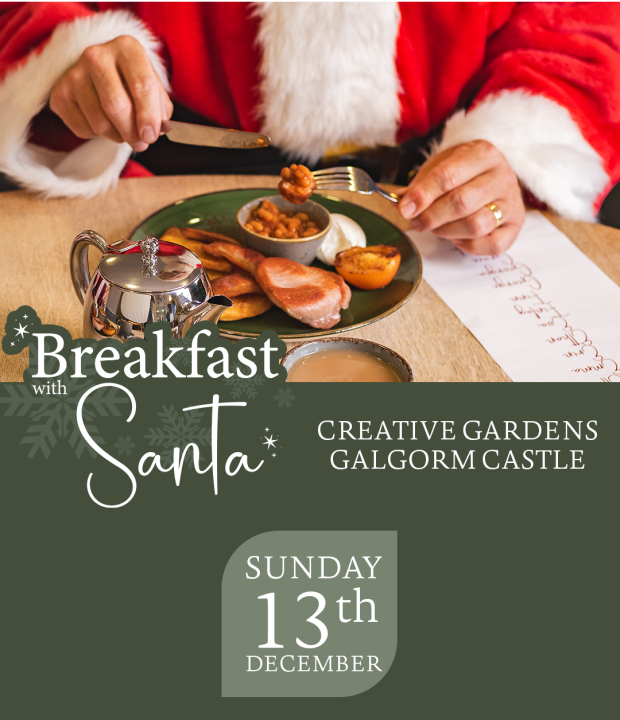 Breakfast with Santa at Creative Gardens Galgorm Castle - Click to Book