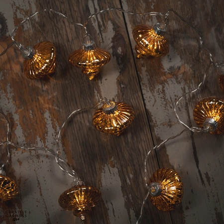 10 Antique Glass Shade String Lights - Warm White - image 2