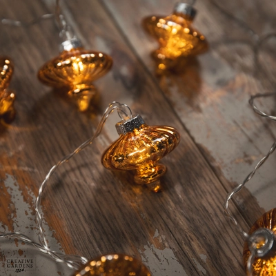 10 Antique Glass Shade String Lights - Warm White - image 3