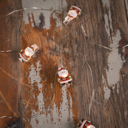10 LED Santa String Lights - image 1