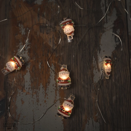 10 LED Santa String Lights - image 2