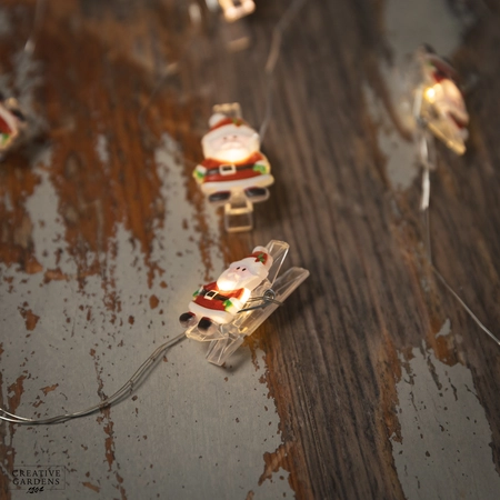 10 LED Santa String Lights - image 3