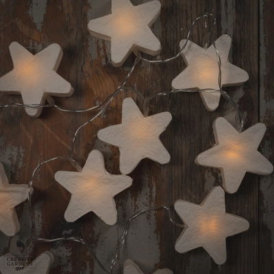 10 Paper Star String Lights - Warm White - image 4