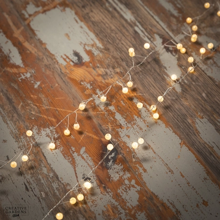 100 Pearl LED Snow Berry Cluster Lights - Warm White - image 1