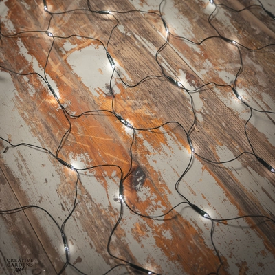 160 Fit & Forget LED Net Lights - Cool White