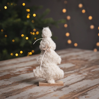 23cm Boucle Christmas Tree with stand