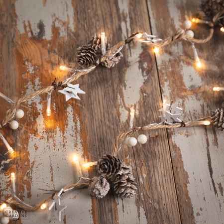 24 Rustic LED String Lights - Warm White - image 1