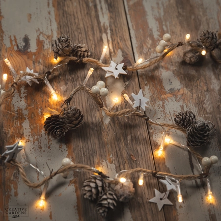 24 Rustic LED String Lights - Warm White - image 2
