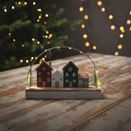 25cm LED Christmas Houses - image 2