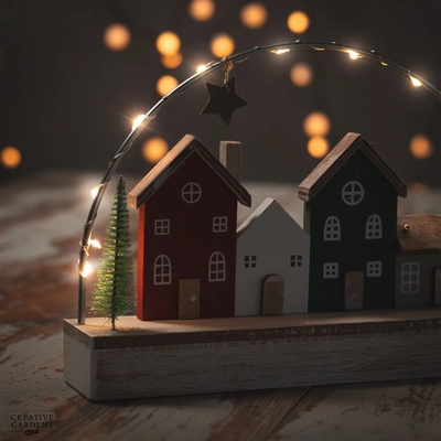 25cm LED Christmas Houses - image 3
