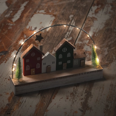 25cm LED Christmas Houses - image 4