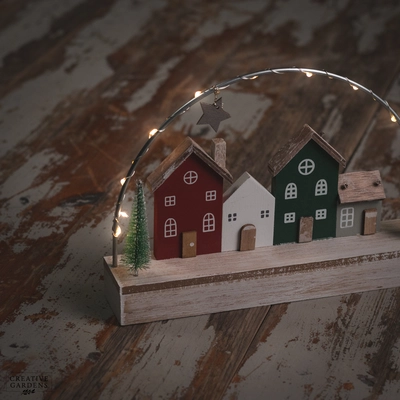 25cm LED Christmas Houses - image 5