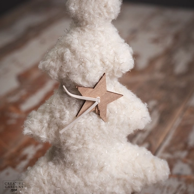 28.5cm Boucle Christmas Tree with stand - image 2