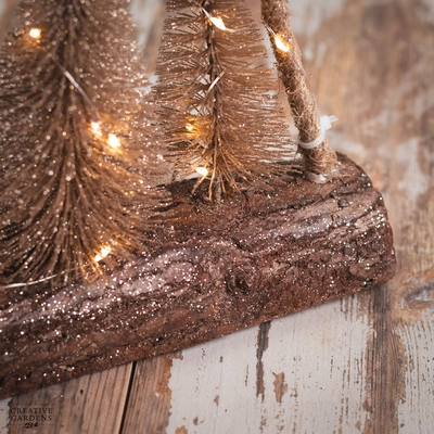 30 Micro LED Jute Tree Frame Light - Warm White - image 3