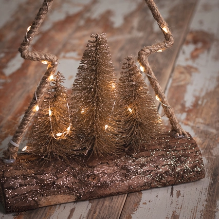 30 Micro LED Jute Tree Frame Light - Warm White - image 4