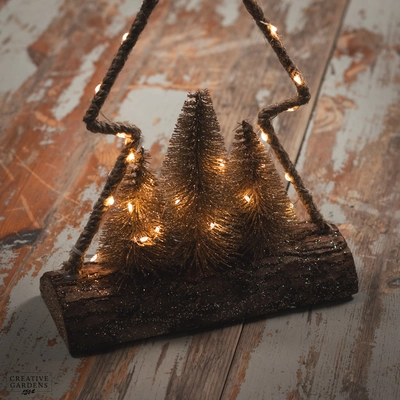 30 Micro LED Jute Tree Frame Light - Warm White - image 6