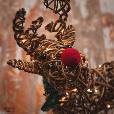 37cm Big Nose Reindeer - Warm White - image 3