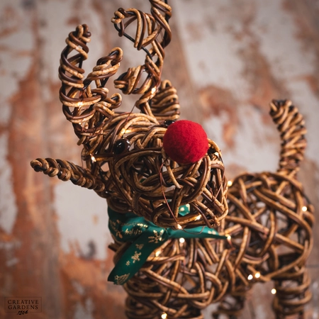 37cm Big Nose Reindeer - Warm White - image 4