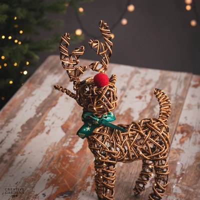 37cm Big Nose Reindeer - Warm White - image 5