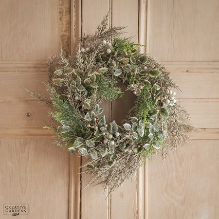 40cm Champagne Wreath with Berries - image 1