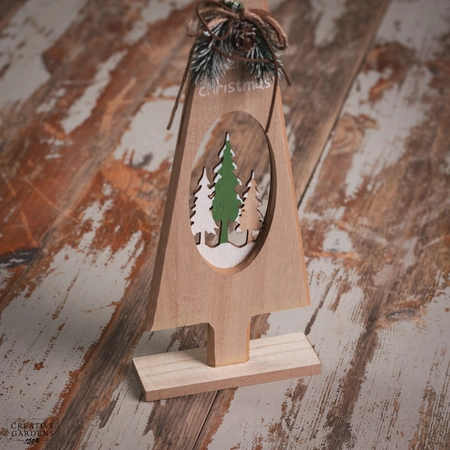 40Cm Wooden Tree With Tree Inside - image 2