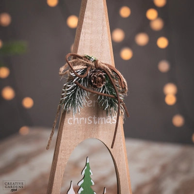 40Cm Wooden Tree With Tree Inside - image 3