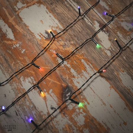 50 Fit & Forget LED String Lights - Multi - image 1