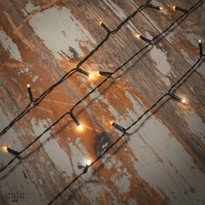 50 Fit & Forget LED String Lights - Warm White