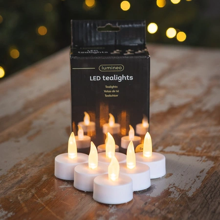 6 Set LED Tealight - Warm White - image 1