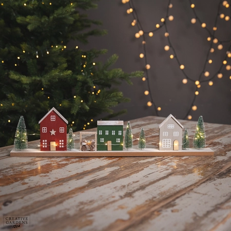 60cm LED Christmas House & Tree Decoration - image 1