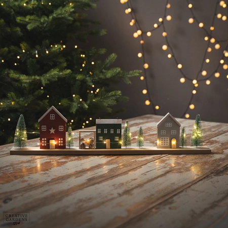 60cm LED Christmas House & Tree Decoration - image 2