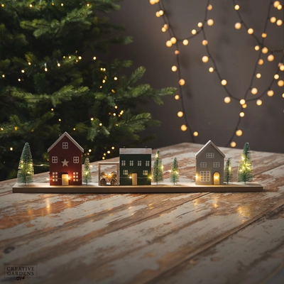 60cm LED Christmas House & Tree Decoration - image 2