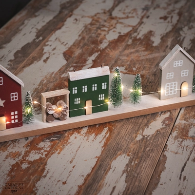 60cm LED Christmas House & Tree Decoration - image 5