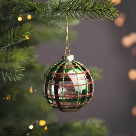 8Cm Traditional Tartan Ball