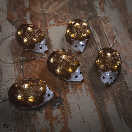 Acrylic LED Hedgehog String Lights 5pk - image 2