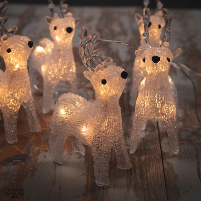 Acrylic LED Reindeer String Lights 5pk - image 4