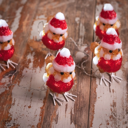 Acrylic LED Robin with Hat & Scarf String Lights - image 4