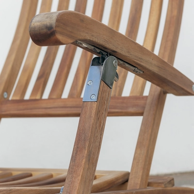 Alexander Rose Acacia Steamer Chair - image 6