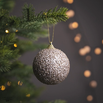 Bauble Foam Champagne 8cm
