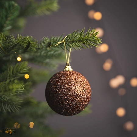 Bauble Foam Espresso 8cm