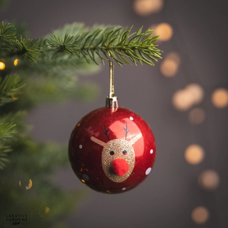 Bauble Shatterproof Shiny Glitter Deer