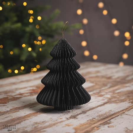 Black Tree Paper Gold Glitter 20cm - image 1