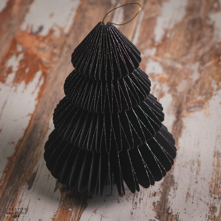 Black Tree Paper Gold Glitter 20cm - image 2