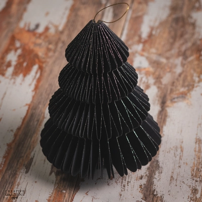 Black Tree Paper Gold Glitter 20cm - image 2