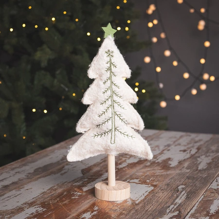 Boucle Tree on Wooden Base - image 1