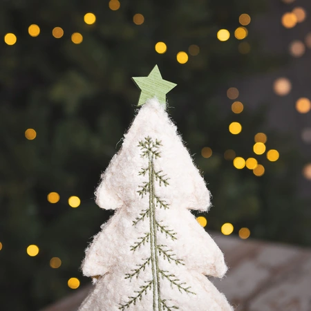 Boucle Tree on Wooden Base - image 2