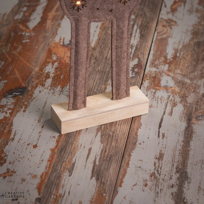 Brown Micro LED Felt Deer 48cm - image 6