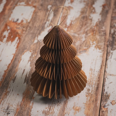 Brown Tree Paper Champagne Painted Edge 20cm - image 2