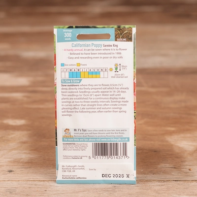 Californian Poppy Carmine King - image 2